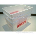 3 folding plastic box with corrugated material
